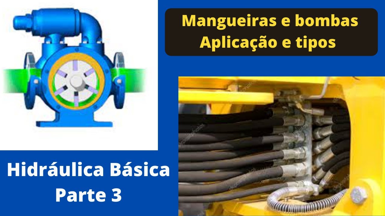 Hidráulica Básica - Parte 3 ( Mangueiras, bombas: tipos, funcionalidades e simbologias )