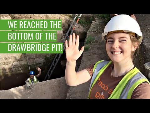 We reached the bottom of the drawbridge pit at PONTEFRACT CASTLE