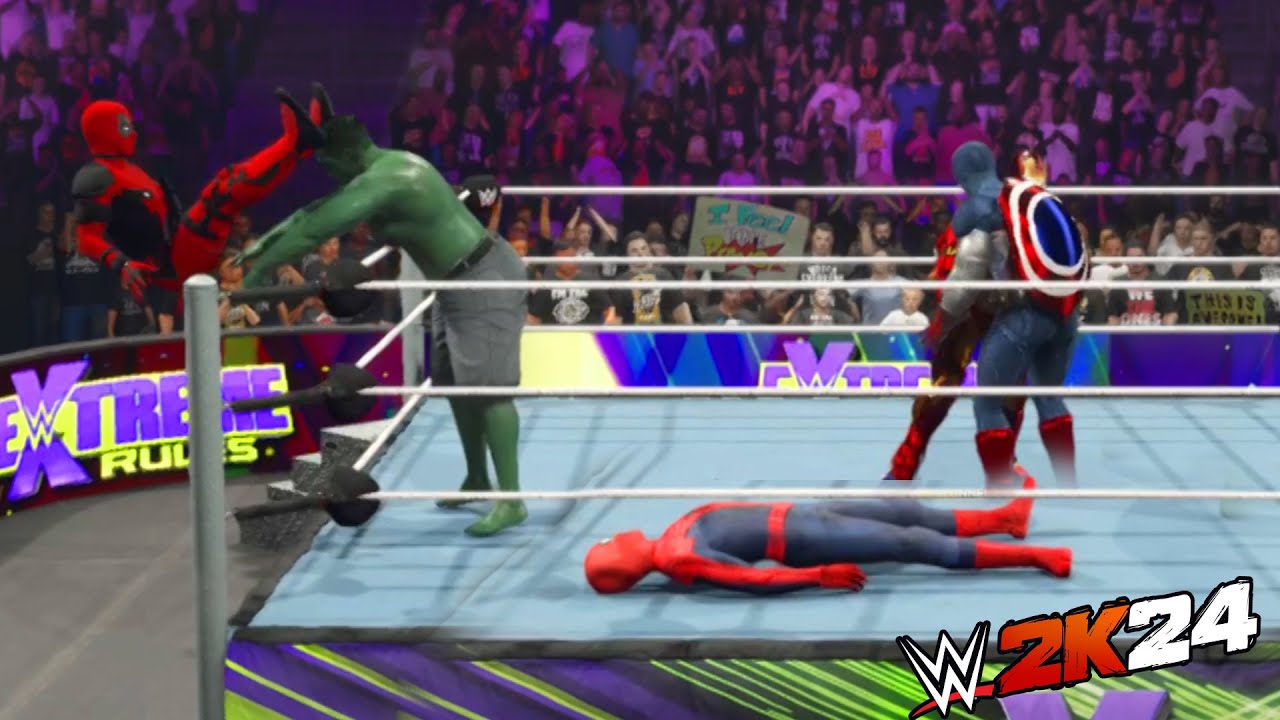 All Avengers in Battle Royale Match - WWE 2K24