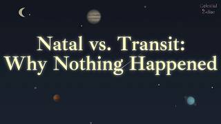 Natal Chart vs Transits Explained (Why Nothing Happens… Until It Does)