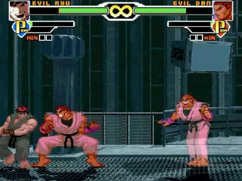 SWG Mugen - Evil Ryu vs Evil Dan