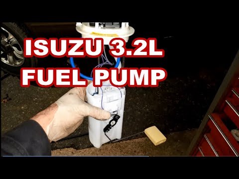 FUEL PUMP REPLACEMENT ISUZU RODEO How to replace fuel module sending unit 2000 2001 2002 2003 change