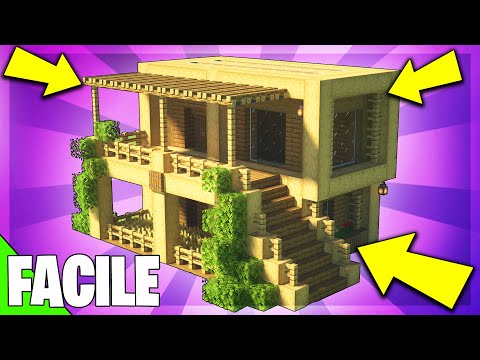 How to build an EASY SURVIVAL WOODEN HOUSE in Minecraft! - Minecraft TUTORIAL [EASY]