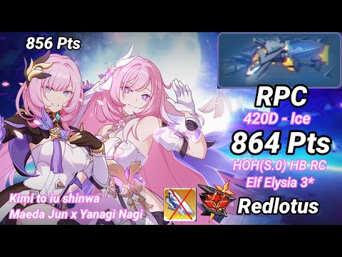 Redlotus D420: RPC (Ice) 864; 856 Pts - HoH(S.0) / MPE(SSS) [Honkai Impact 3]