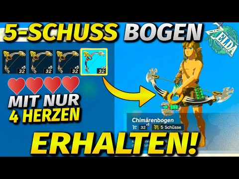 *NEW* Easily obtain a 5-shot bow with just 4 hearts! ► Zelda Tears of the Kingdom