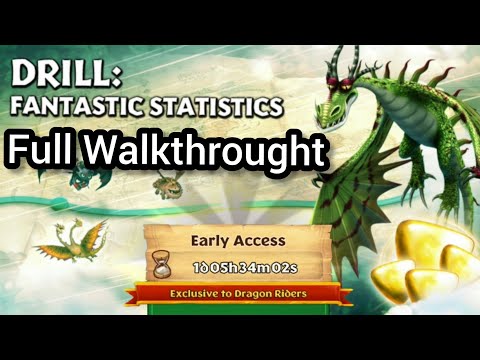 DRILL: FANTASTIC STATISTICS Completed - Full Walkthrought | Gauntlet Event | Dragons: Rise Of Berk