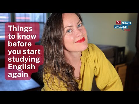 Things to know before you start studying English again