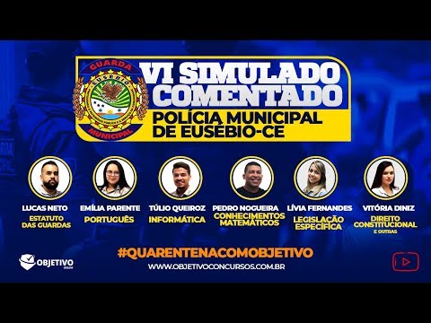 #QuarentenaComObjetivo | VI Simulado Comentado. PME. Objetivo Concursos.
