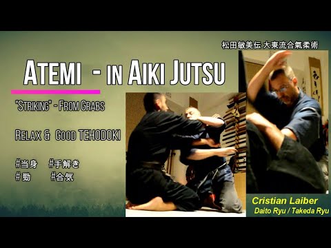 Striking from Grabs? Atemi in Aikijutsu ( Daito Ryu Renshinkan, Tehodoki) 練心館大東流 合気術 の 当身 / 手解き