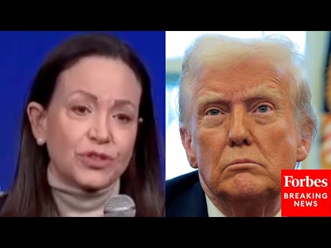 Machado Dodges When Asked If She Talked About Becoming Venezuelan President With Trump