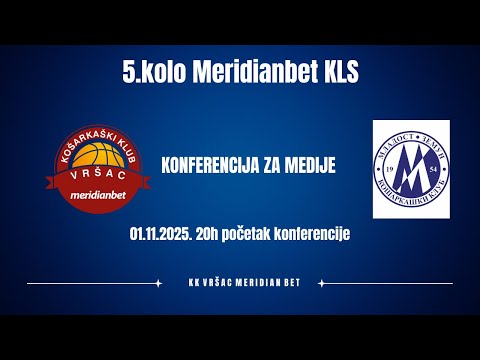 KK Vrsac Meridianbet - KK Mladost Zemun konferencija za medije