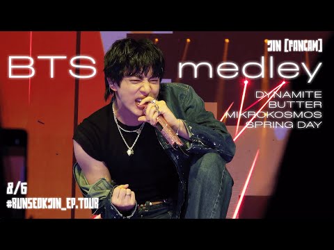 [4K] 250806 DYNAMITE BUTTER MIKROKOSMOS SPRING DAY  💙🎸⚡️ #RUNSEOKJIN_EP.TOUR IN LONDON D2 방탄소년단 진 직캠