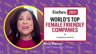 Hershey — Hershey recognized by Forbes as #1 on the list of the World’s Top Female Friendly Companies