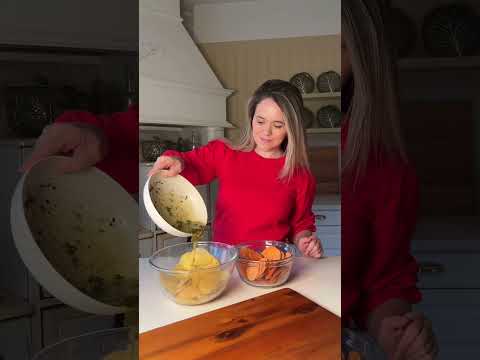 stacked potatoes with Pompeian #AD #shorts