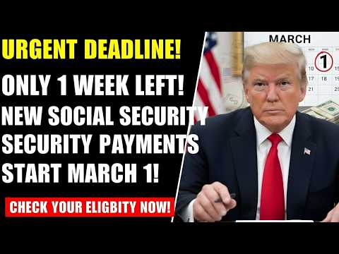 Only 1 Week Left! March 1 Social Security Rule Change + New Government Payment Alert