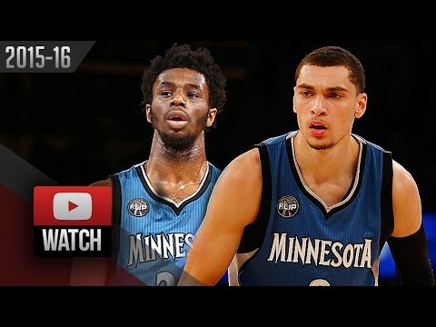 Andrew Wiggins & Zach LaVine Full Highlights at Knicks (2015.12.16) - 42 Pts