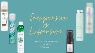 RANKING AND DEMO OF DRY SHAMPOOS | INEXPENSIVE VS EXPENSIVE DRY SHAMPOOS | BEST DRY SHAMPOOS FOR YOU