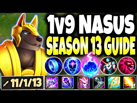My 1v9 Max Pen Nasus Season 13 Build Guide GOT LITERALLY NO COUNTERS 🔥 LoL Meta Nasus s13 Gameplay