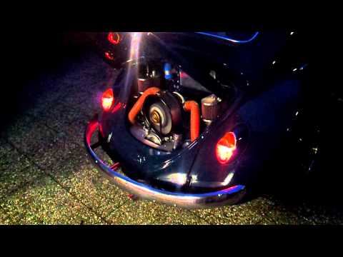 VW Käfer Typ 4 Motor, erste Ausrollung aus der Garage (first time rollout)