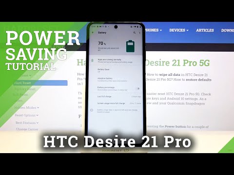 How to Enable Battery Percentage in HTC Desire 21 Pro 5G – Battery Level