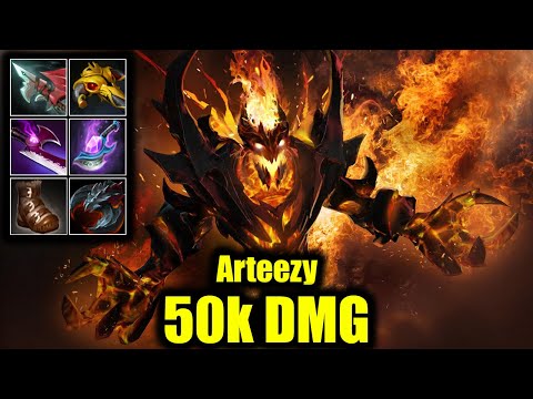 🔥 50k DMG - Arteezy - Shadow Fiend - 15 Kills - Dota 2 Pro Game Highlights