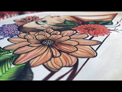 Girl with flowers painting || Nishtha Bisht ||