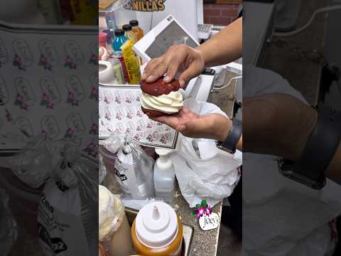 RED VELVET ICE CREAM COOKIE SANDWICH 🥪🍦🍪💥 #chef #food #foodlife #executivechef #jozae24k