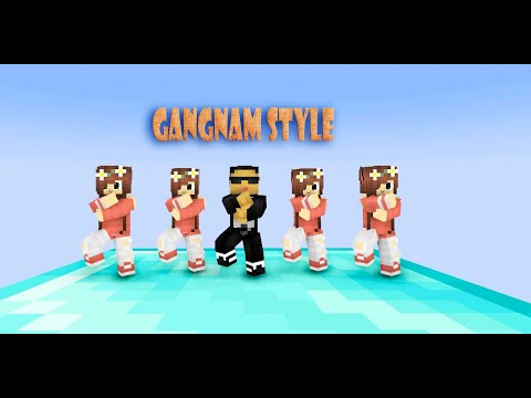 FIRST MEET MEME | GANGNAM STYLE | SUMMERTIME DANCE | AARON, APHMAU, NOI, KIM - MINECRAFT ANIMATION