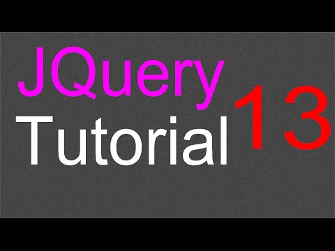 JQuery Tutorial for Beginners 13 Fade in and out effects