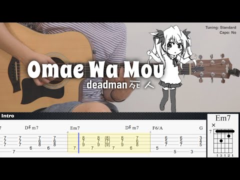 (FREE TAB) Omae Wa Mou - deadman 死人 | Fingerstyle Guitar | TAB + Chords + Lyrics