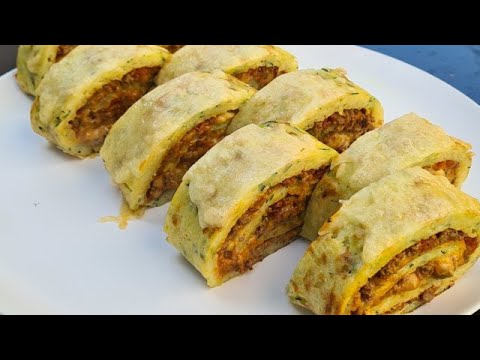 Voici une recette de roulé de courgette au bœuf haché parfaite pour vos repas ✔ (recette économique)