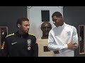What Neymar and Rashford talked to each other?