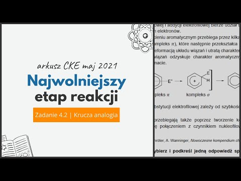 NAJWOLNIEJSZY ETAP REAKCJI  - Chemia CKE 2021 Maj - Zadanie 4.2 - Krucza Analogia