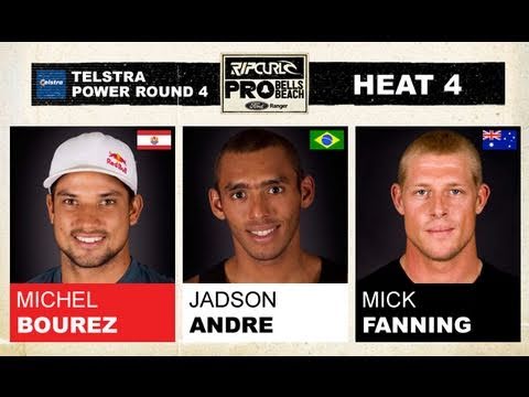 Round 4, Heat 4 - Michel Bourez vs Jadson Andre vs Mick Fanning