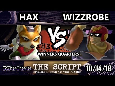The Script -  Hax (Fox) Vs.  Wizzrobe (Captain Falcon) - Smash Melee Winners Quarters