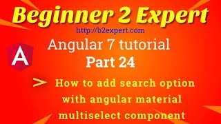 Angular material part 3 - How to add search options with angular material multiselect