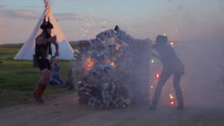 Unsung Zero crashes through wall of PBR beer cans at Camp Zero