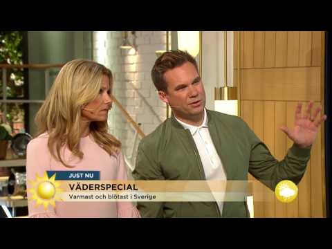 "Ovanligt med den värmen så långt norrut" - Nyhetsmorgon (TV4)