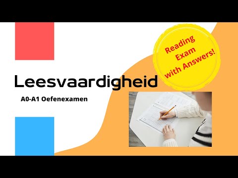 Leesvaardigheid Oefenexamen A0 - A1 | 2025 Practice Exam for Reading | Dutch Integration
