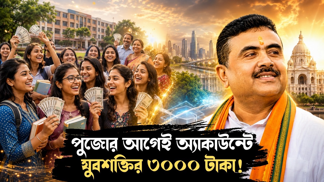 পুজোর আগেই সুখবর! এই মাসেই অ্যাকাউন্টে ঢুকবে যুবশক্তির ৩০০০ টাকা! | Yuvashakti Scheme Announcement