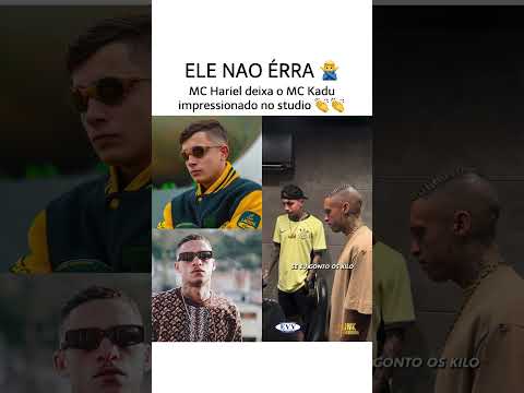 MC Hariel deixa o MC Kadu impressionado no studio com música nova 2024
