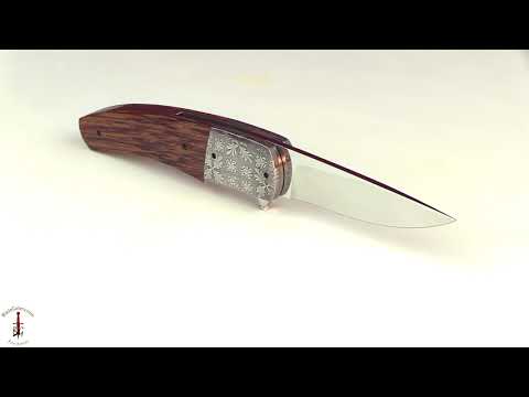 Flipper with Mosaic Damascus and Lala Palm