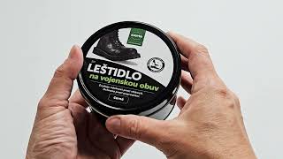 Leštidlo na vojenskú obuv 250 g čierne