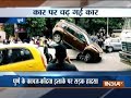 Three cars pile-up after colliding with each other in Pune (watch video)