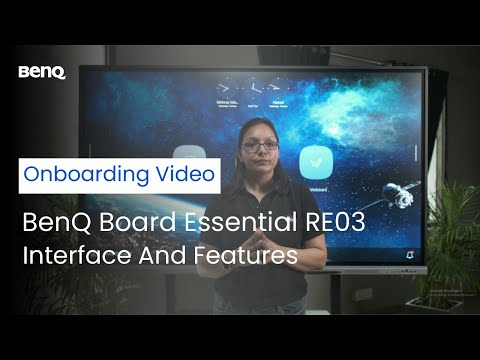 BenQ Board Essential RE03 Interface and Features Video