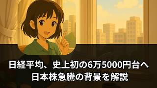 【速報解説】日経平均、史上初の6万5000円台へ｜全員参加の“ハイボラ相場”は本物か？ 日本株急騰の背景を解説