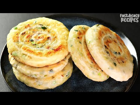 DELICIOUS Scallion Pancakes For Breakfast, I've been doing it for 30 years, it has never misled me!