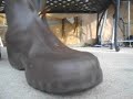 Putting On My Vintage Red Ball Overshoes