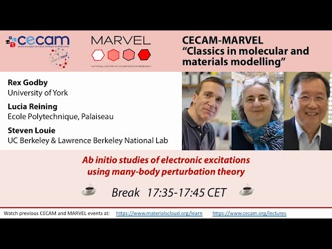Ab initio electronic excitations with many-body perturbation theory - R. Godby, L. Reining, S. Louie