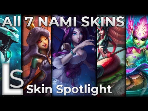 ALL NAMI SKINS 2020 - Skin Spotlight - League of Legends - Patch 10.22.1 - LATEST SKINS